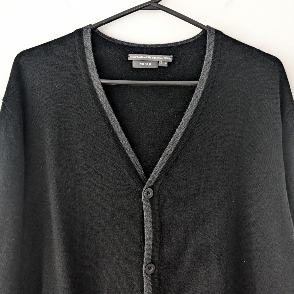 Mexx Men's Merino Blanc V-back Cardigan In Size XL